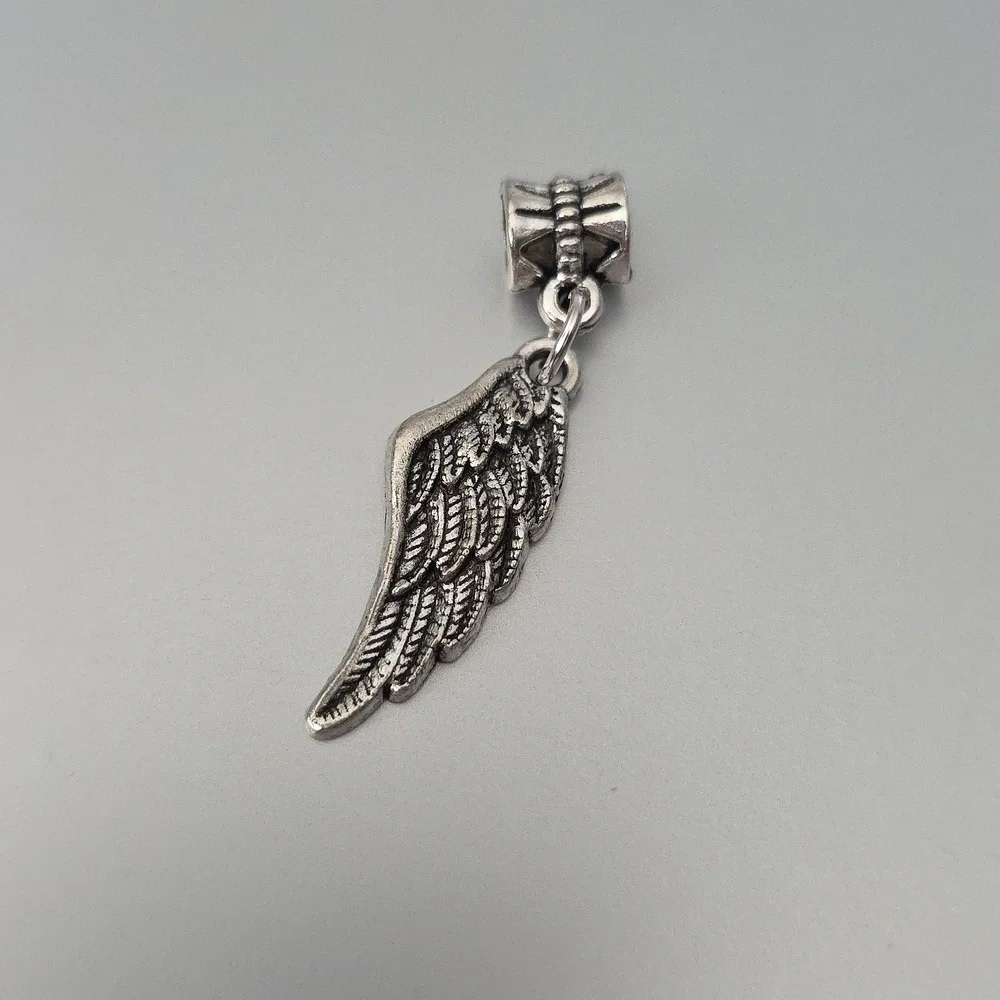 Angel Wings Charm for European Style Bracelets Fits Pandora Syst…